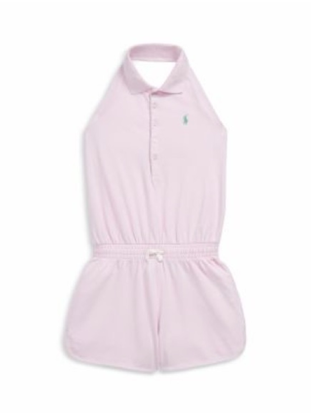 Ralph Lauren Pink Halter Polo Romper One-Piece